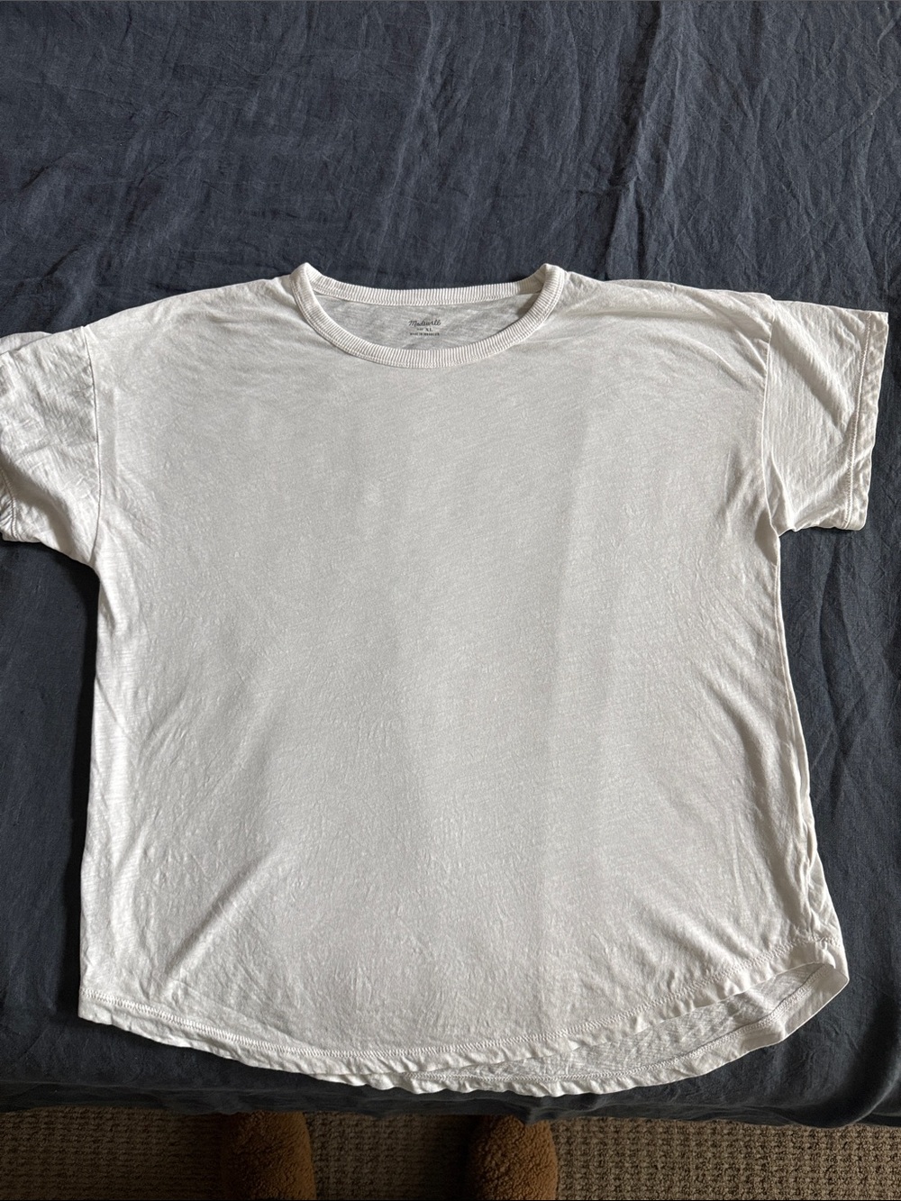 Madewell White Short Sleeve Crewneck Tee Like New